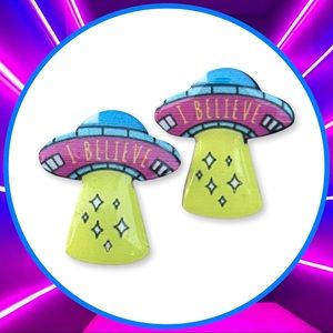 UFO ‘Believe’ Stud Earrings